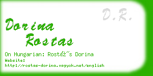 dorina rostas business card